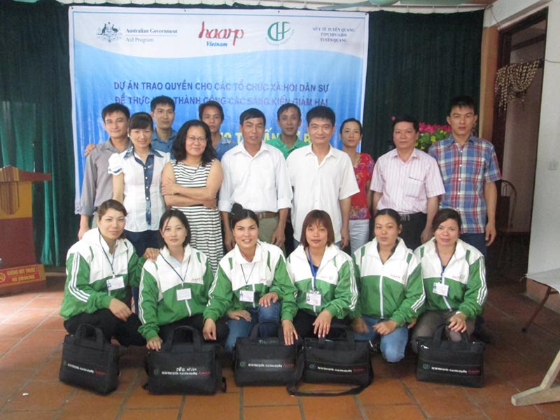Các học viên khóa kỹ năng tư vấn tại Tuyên Quang